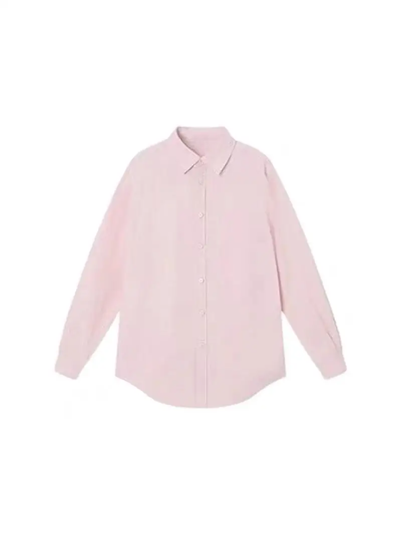 Różowy Kołnierzyk Irt Damski Ele Sle Wiosenny Dojazdy do Pracy Modny Design Sensacja Lekki Luksusowy Przeciwstarzeniowy Modny Top