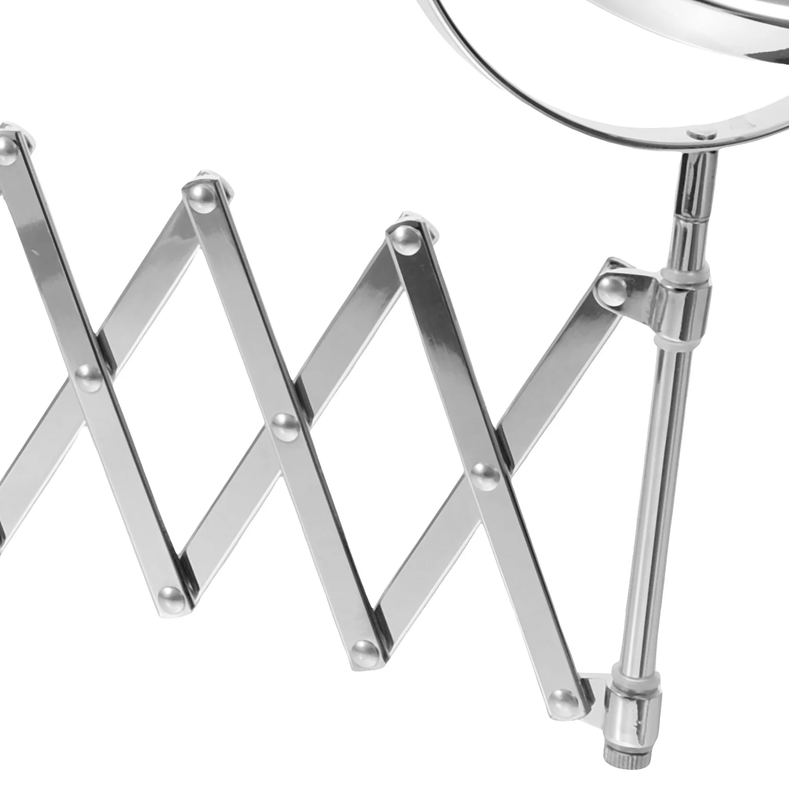 

3x Magnifying Bathroom Wall Mirror 6 Inch Retractable Two-Sided 360 Degree Swivel Extendable Makeup Mirror Retractable Mirrors