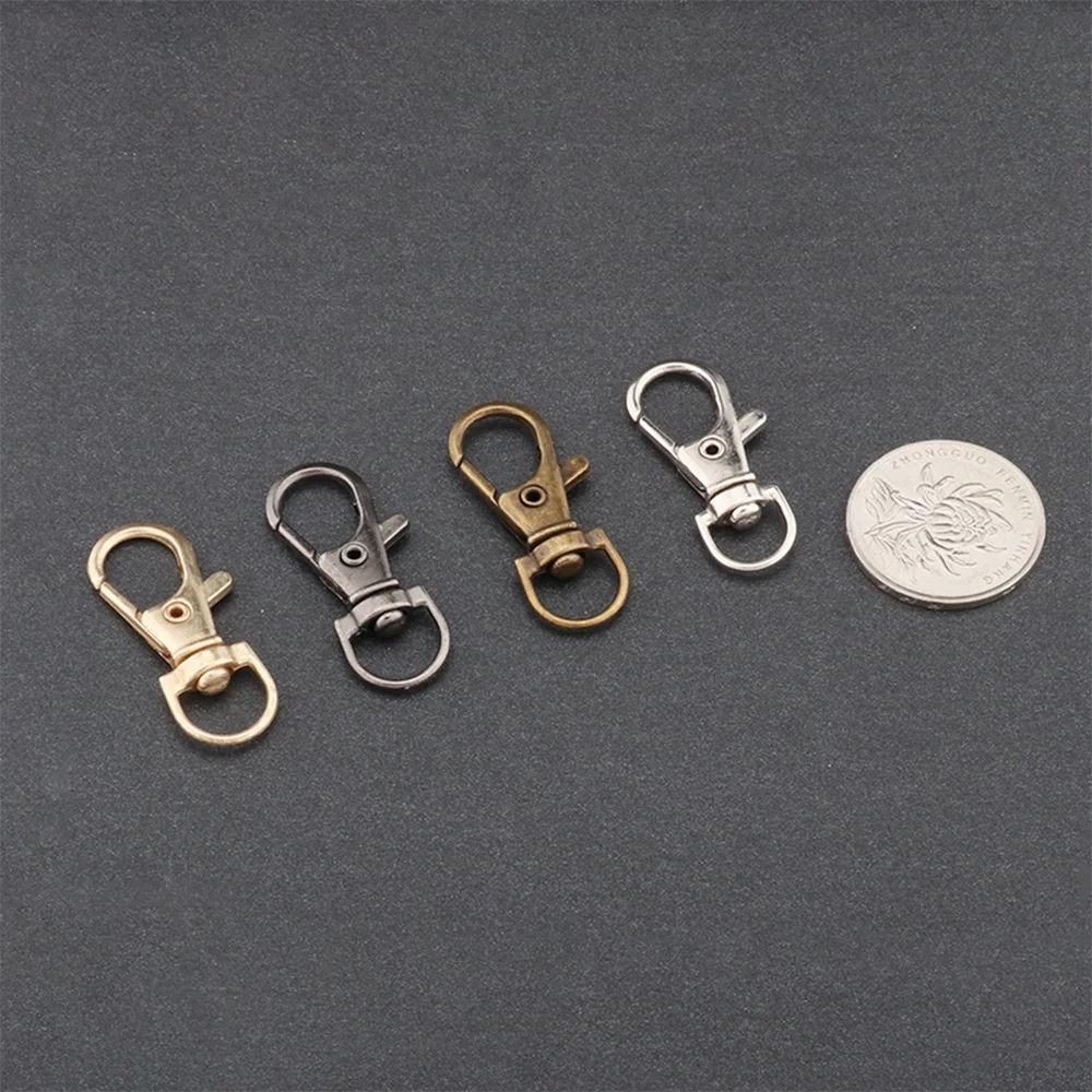 10-20pcs Snap Hook Trigger Clips Buckles For Keychain Lobster Clasp Hooks Necklace Key Ring Jewelry Supplies