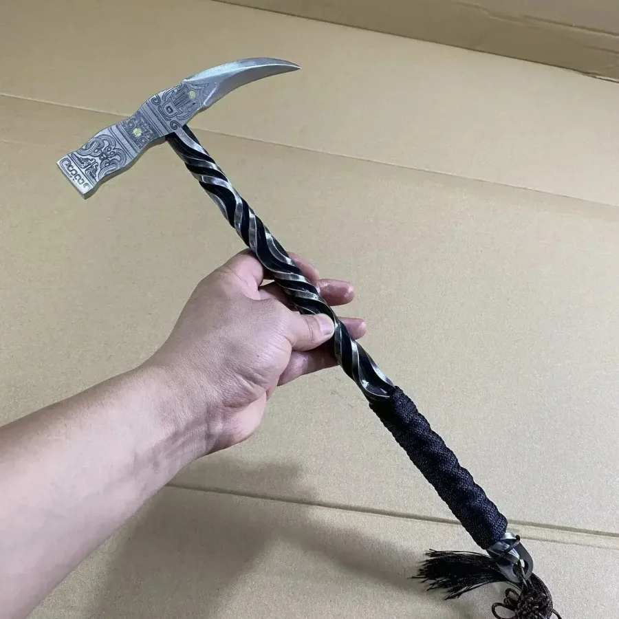 

40cm Wild Boar Hammer Hand Forged Integrated Hammer Camping Hand Hammer Gardening Multifunctional Tools Outdoor Equipment