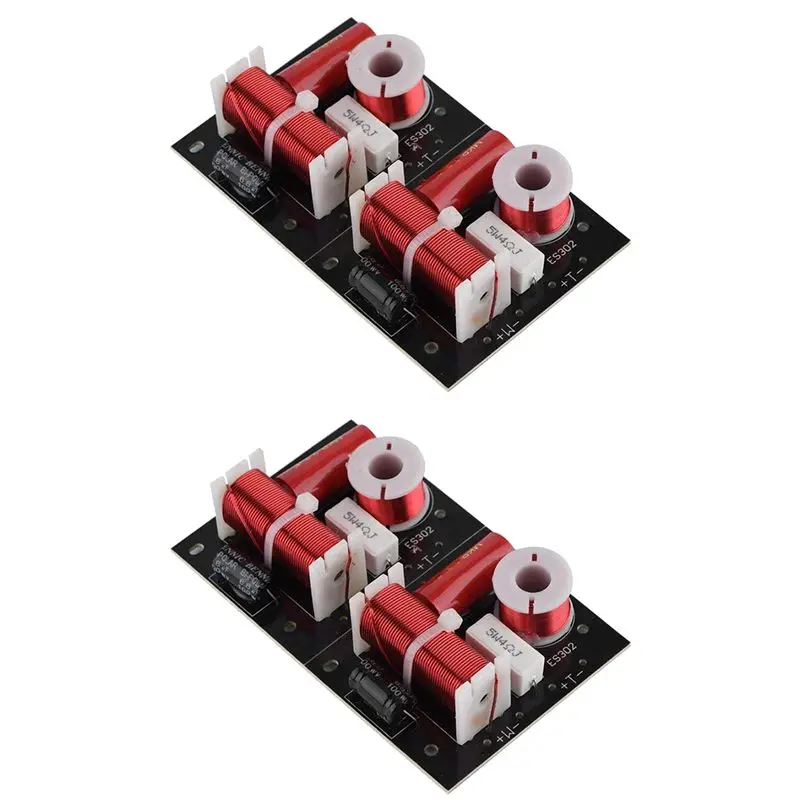 

Gift For Her 4Pcs 400W Speaker Frequency Divider 2 Way 2 Unit Hi-Fi Soundshelf Crossover Filters Woofer And Tweeter
