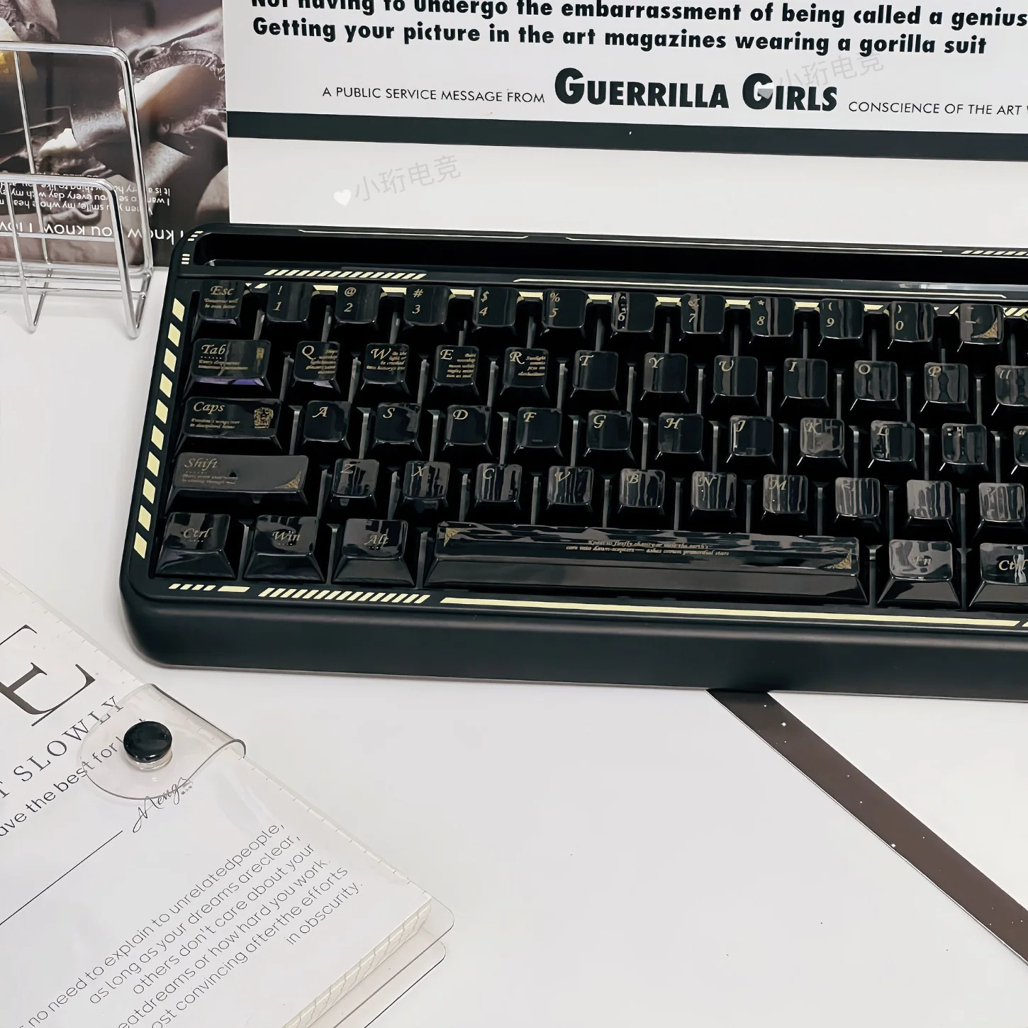 السيراميك، سطح أملس PBT Keycap مجموعة أغطية مفاتيح إبداعية مخصصة، مخصصة للوحات المفاتيح الميكانيكية 60/84/98/108 #3