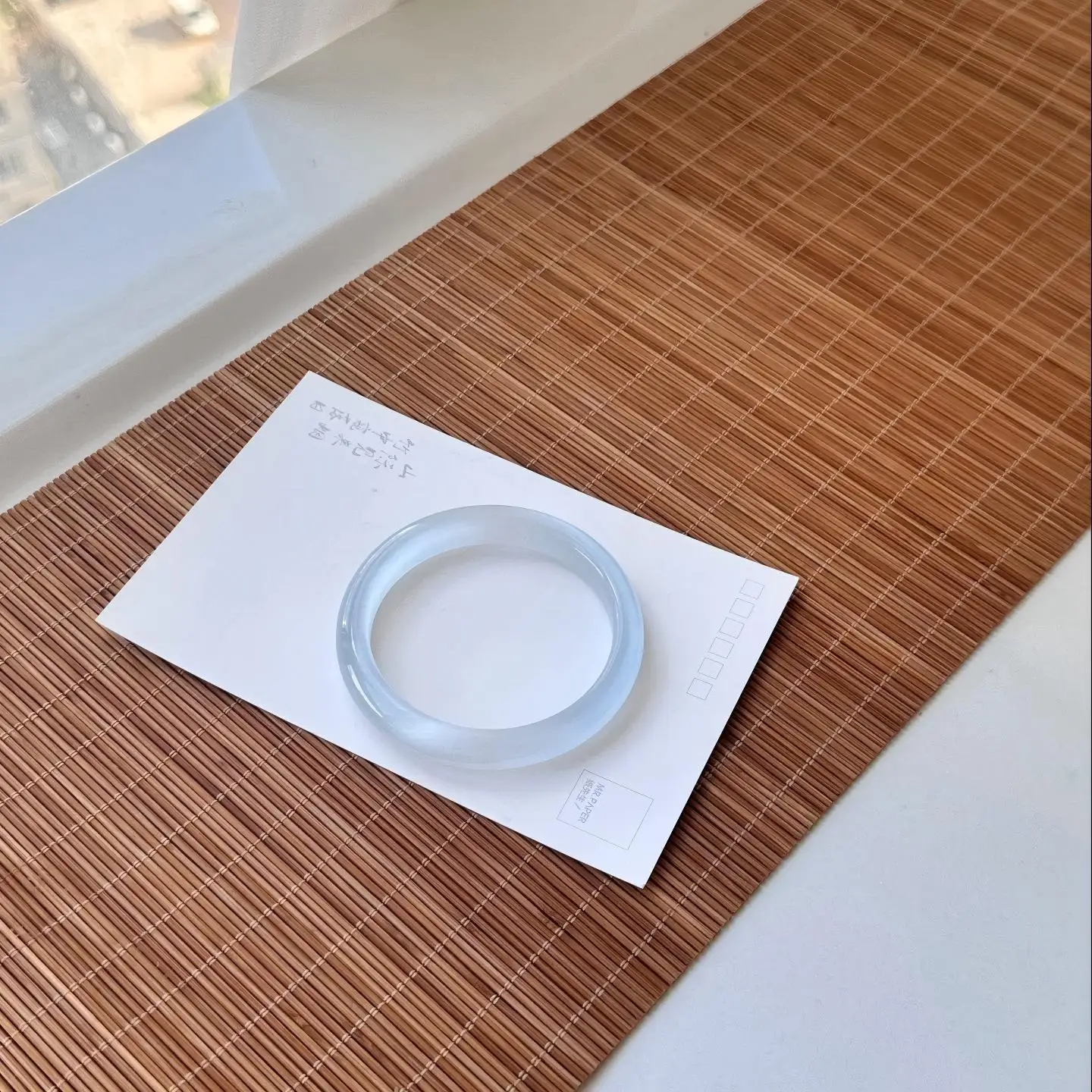 ضوء القمر الأبيض ارتفاع الجليد شفافة اليشم سوار سوار عين القط الجليد #5