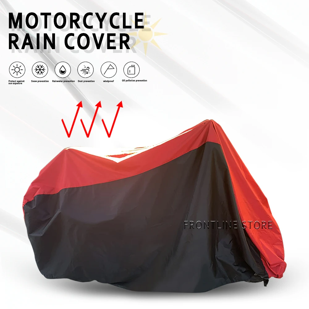 

For BMW Yamaha Harley Honda Kawasaki Motorcycle Dust Rain Snow and Waterproof Universal Rain Cover