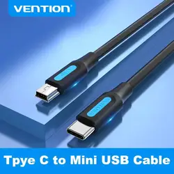 Vention USB C do Mini USB Adapter typu C do aparatu cyfrowego MacBook proMP3 Odtwarzacz HDD Kabel typu c do mini USB