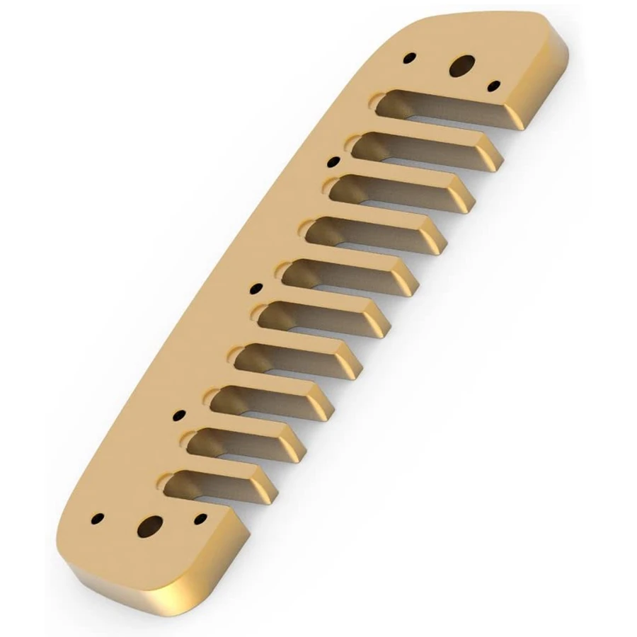 Practical Aluminum Alloy Harmonica Blues Comb, Blues Comb Harmonica Part for Hohner Golden Melody Gold