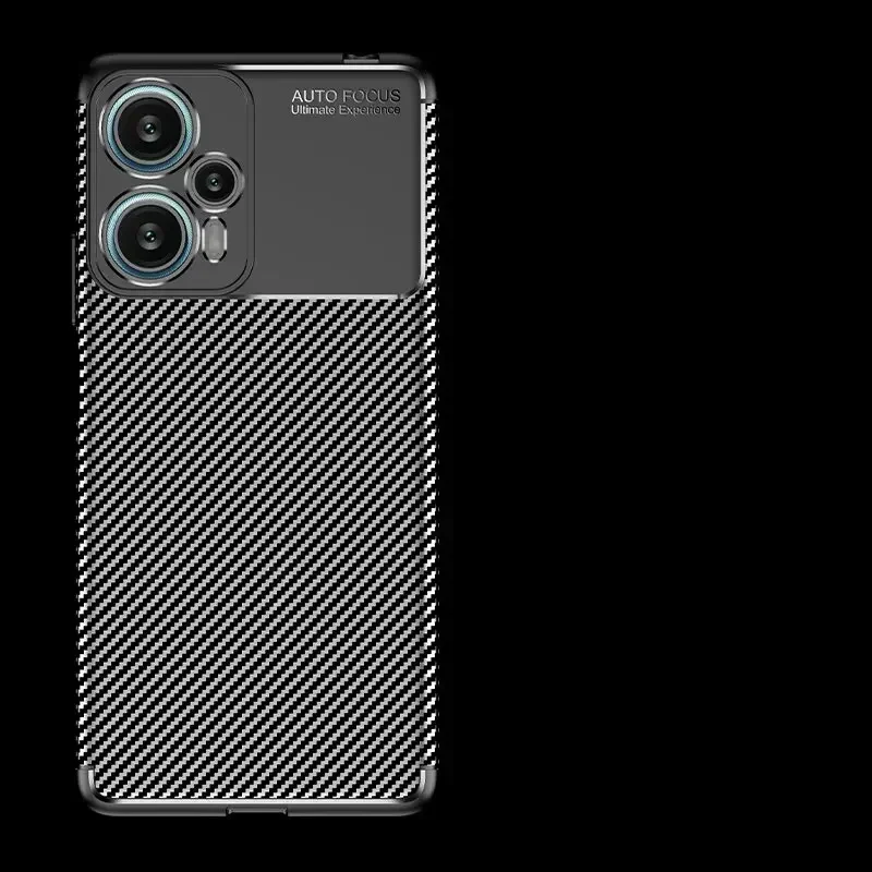 Para Poco F5 funda para Xiaomi Poco F5 Coque Shell Fundas de lujo de negocios suave funda protectora de fibra de carbono para teléfono Poco F5