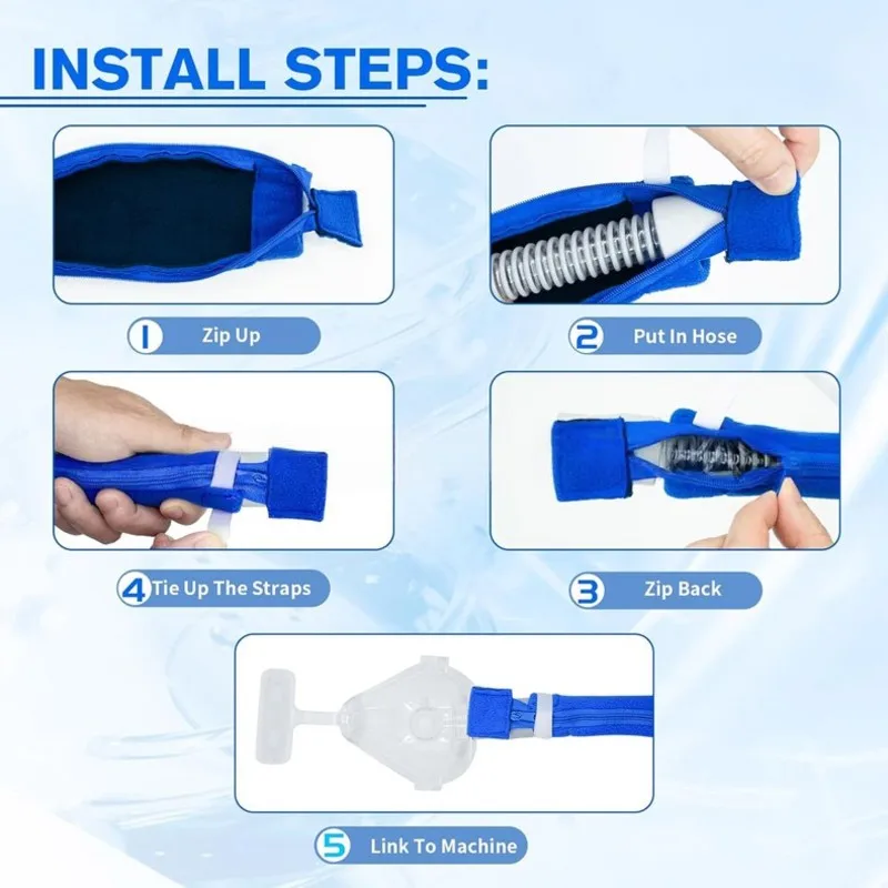 Beauty High-Efficiency Electrostatic Filter 1.8M Hose Cover- CPAP Machine 2-Pcs Cotton,For Various Brands