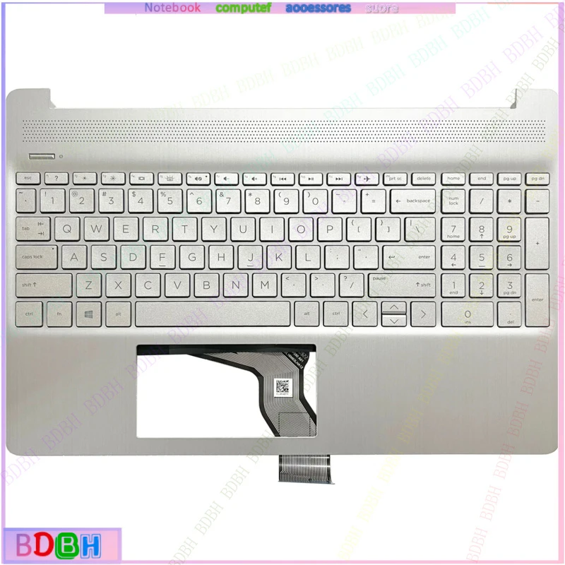 New Backlight US Keyboard for 15-DY 15-EF ER 15S-FQ EQ TPN-Q222 TPN-Q230 Palmrest Upper Cover Top Case L63578-001 L63579-001
