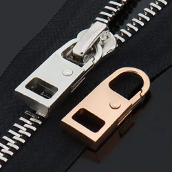 10PCS Metal Zipper Slider Puller Detachable Instant Repair Kit DIY Sewing Replacement Clothing Luggage Purse Zipper Fixer Buckle