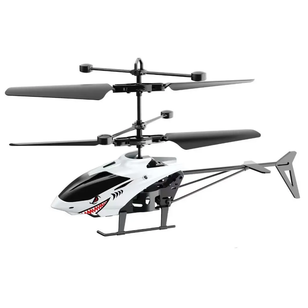 Mini helicópteros RC de plástico blanco amarillo negro carga USB Control remoto avión recargable 2 canales regalo