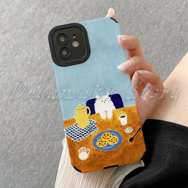 Cartoon Cute Cat Phone Case for Iphone 11 Pro Max 12 13 Iphone 14 Pro Max Iphone 15 Pro Max Case