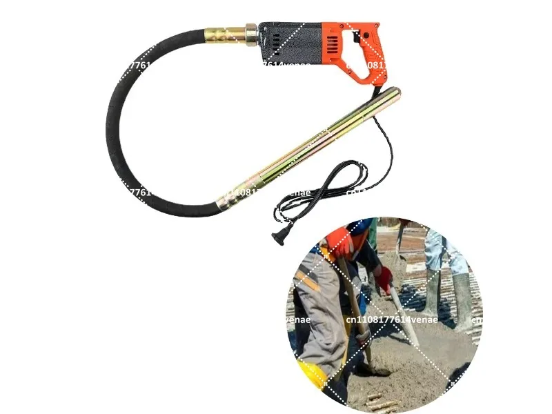 Industrial 1300W Portable Concrete Vibrator Handheld Immersion Type for Cement Mortar Leveling