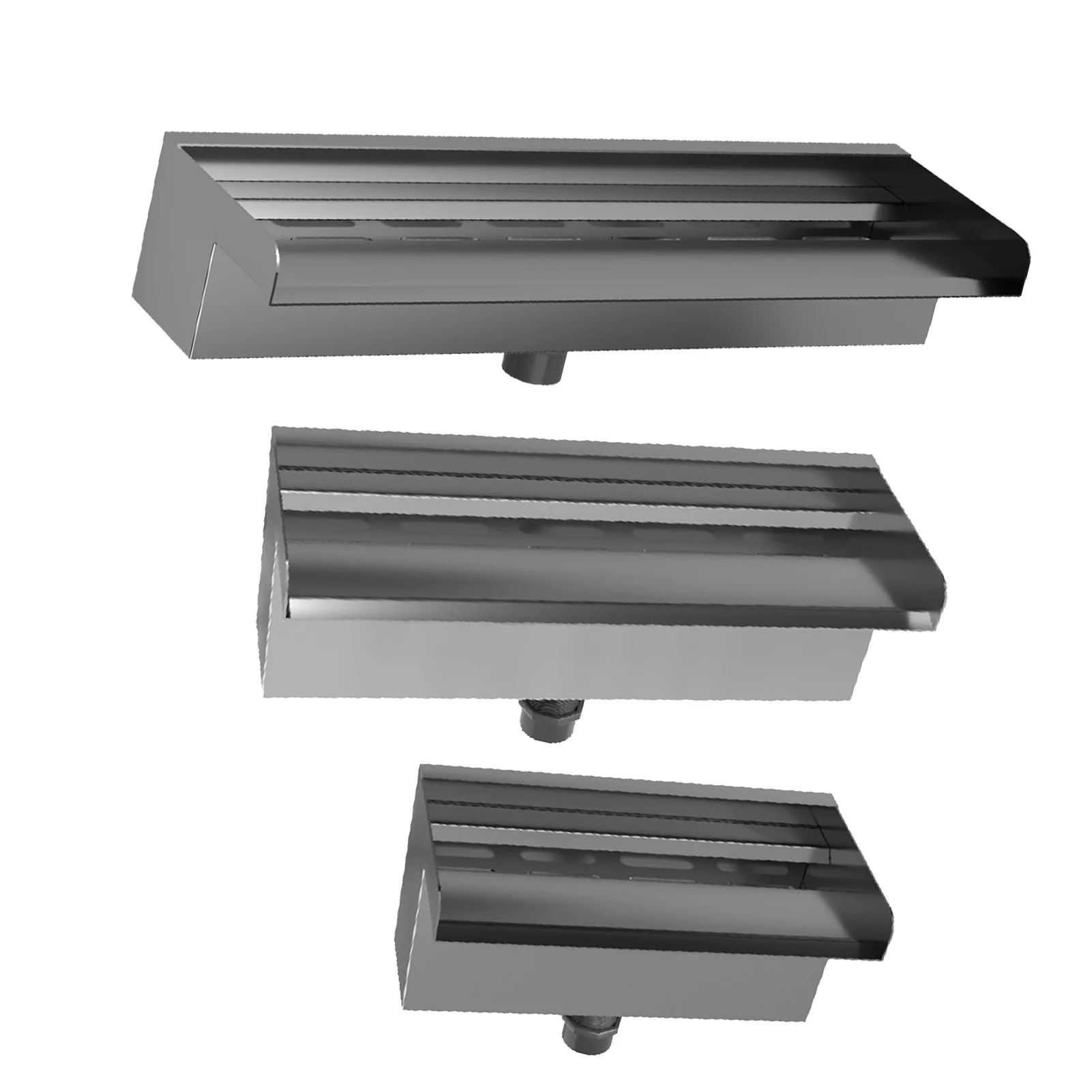 بركة شلال، مدخل سفلي أو خلفي، صنبور مياه من الفولاذ المقاوم للصدأ، سهل التركيب، فتحة كبيرة لمناظر الشرفة #4