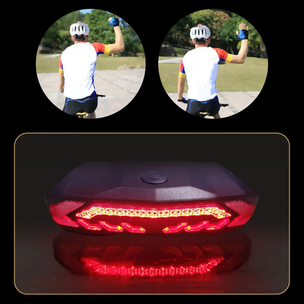 Black Lightweight Bike Rear Light Durable And Energy-saving For Fashionable Ride Comfortable Bike Tail Light Affordable