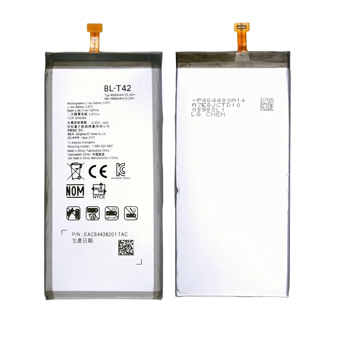 Original BL-T42 4000mAh Replacement Battery For LG V50 V 50 ThinQ 5G V50ThinQ LM-V500 V500N V500EM V500xm phone Batteries+Tools