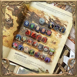 Anime Final Fantasy XIV Popular Skill Debuff Icon FF14 Acrylic Skill Badge Cosplay Boys Girls Gifts Props Accessories