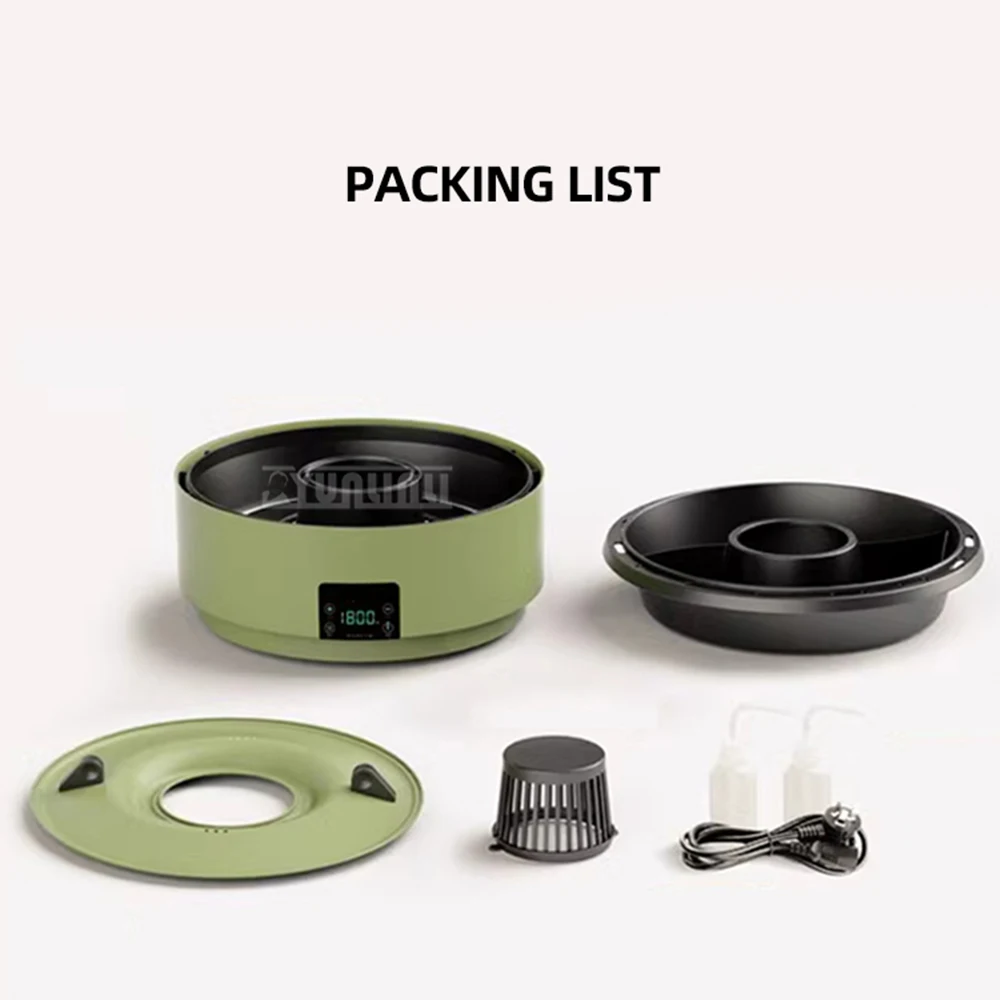 Электрическая кастрюля разделенного типа с двумя вкусами, кухонная плита с антипригарным покрытием, многофункциональная кастрюля для приготовления пищи LHJ-380