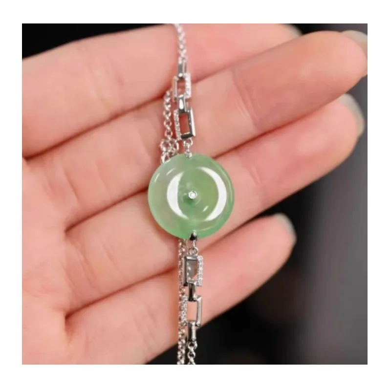

Jade Safety Buckle Button Head Clip Buckle Plated Color Universal Button Head Double Open Necklace Bracelet Connection Buckle Ac