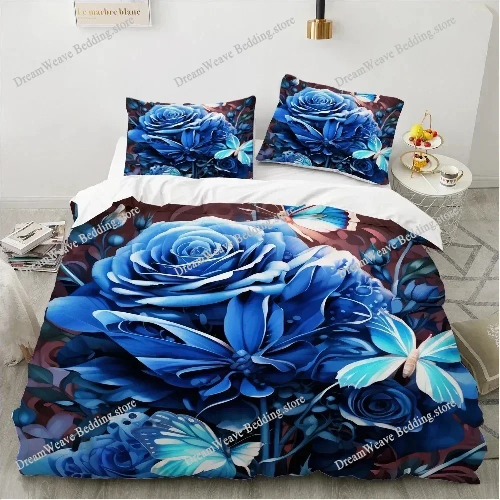 3D Print Luxury Duvet Cover Floral Exotic European Bed Set Design Retro Comforter Bedding Sets for Bedroom Quilt Cover519519