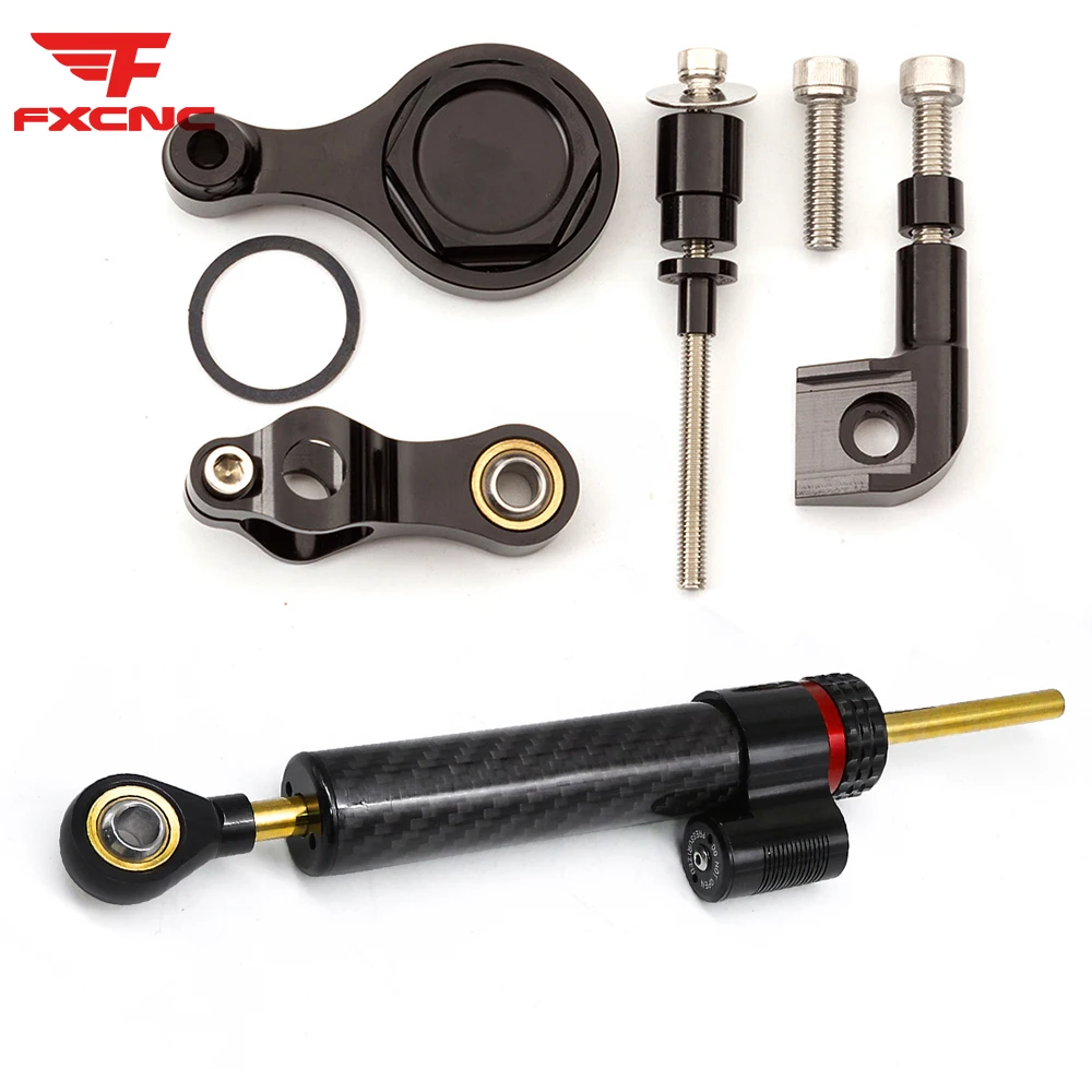 Для YAMAHA YZF R6 2006-2020 2019, рулевой демпфер мотоцикла, алюминиевый стабилизатор с ЧПУ, кронштейн, монтажный комплект, держатель