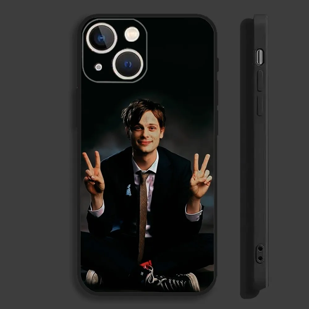 Matthew Spencer Reid Phone Case For iPhone 16,15,14,13,12,11,Pro,Max,Plus,Mini,X,XS,XR,8,7,6,S,SE Soft Black Case