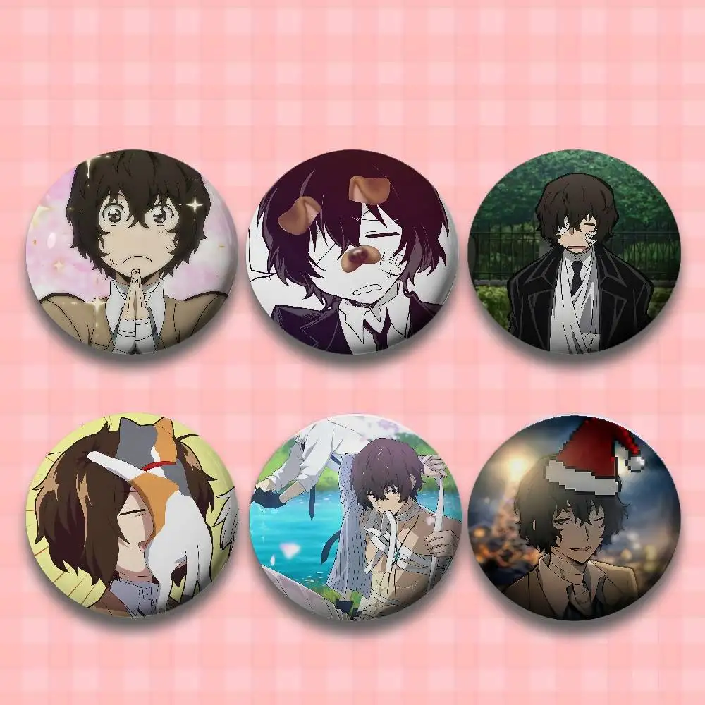 Insignias, Broches, Pines, Accesorios de Metal de Anime Osamu-Dazai, Regalos de Navidad, Regalos de Cumpleaños