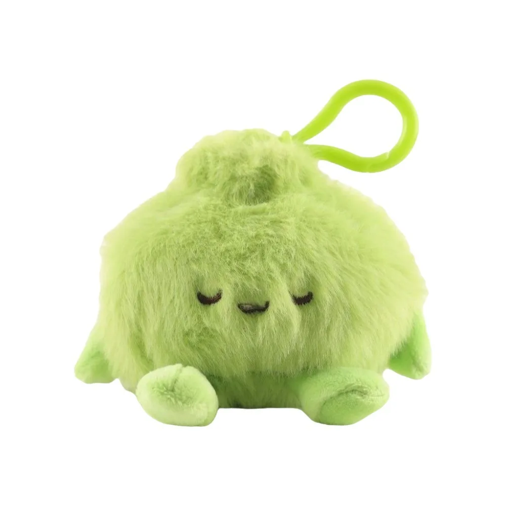 Gifts Soft Fluffy Bun Keychain Squeezable Simulated Food Steamed Bun Keychain with Loop Pendant Daily Carry Accessories