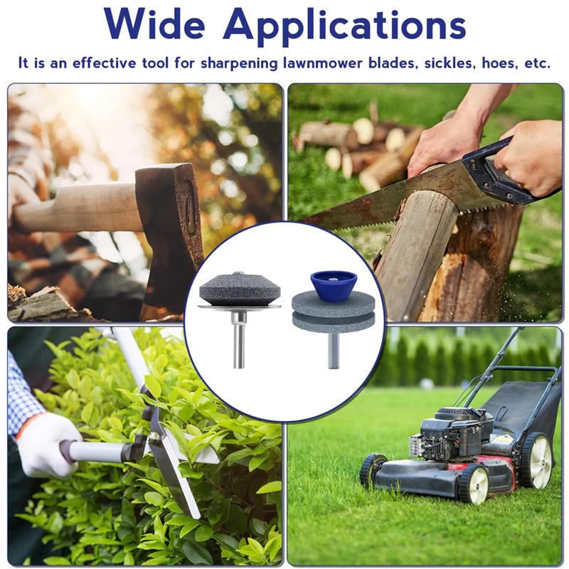 

IALJ-точилка для лезвий газонокосилки для дрели, 4 шт. точилка для лезвий косилки с балансиром лезвий, точилка для лезвий газонокосилки