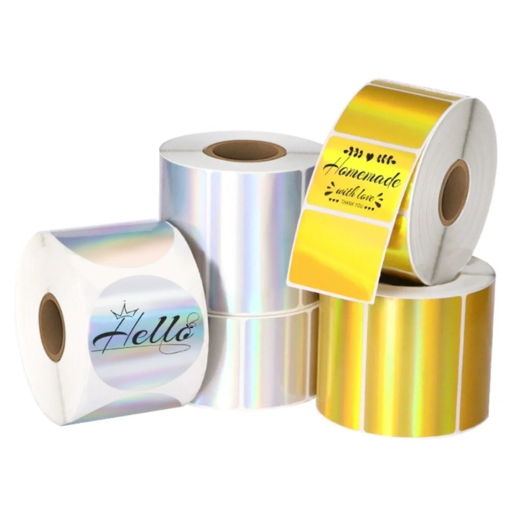 230pcs Portable Thermal Laser Label Paper Waterproof 40x30 mm Rectangular Label Tear-resistant Self Adhesive Printer Paper