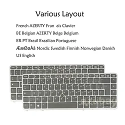 Laptop Keyboard for HP Elitebook 840 G1 G2 850 G1 G2, Zbook 14 G1 G2/ 15u G2 French Belgian AZERTY Portuguese Nordic US English