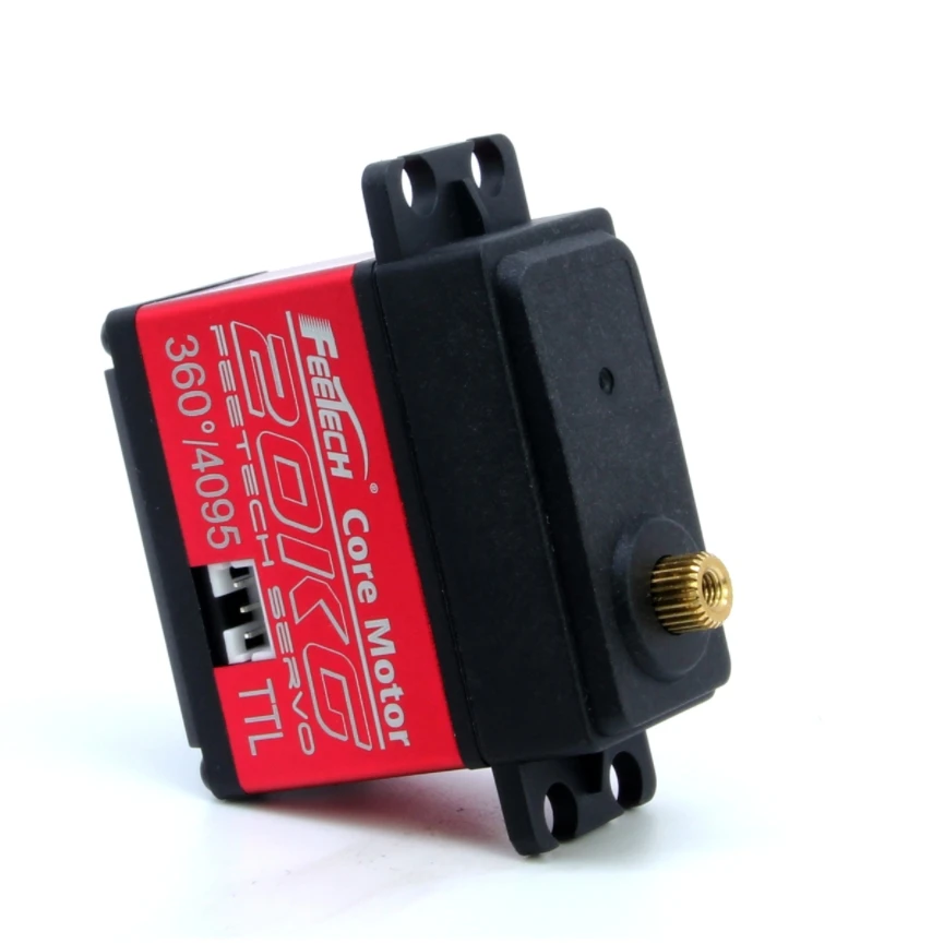 Feetech 7.4V 20KG.CM HLS3620M Double Shaft Magnetic 360 TTL Serial Bus Servo Constant Force Robot Motors Boys GPS Receiver Rotor