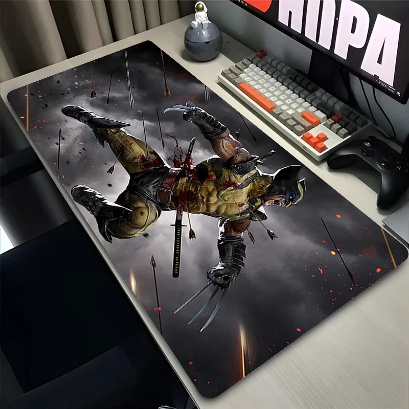 Gamer Mousepad Anime Gaming Cabinet Mouse Pad Large Mouse Mat W-wolverine Natural Rubber Desk Mat PC Desk Mats Design Mousepads