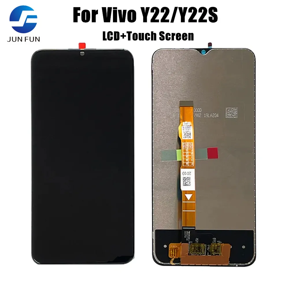 Дисплей для Vivo Y22 V2207, ЖК-дисплей с рамкой для Vivo Y22s V2206, запчасти для ремонта ЖК-дисплея