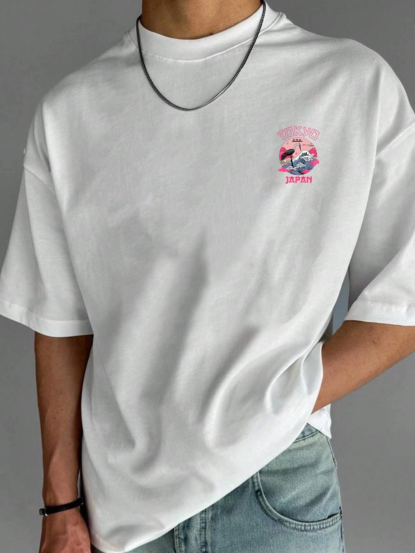 Tokyo Men Cotton T-shirt Luxury Brand Fashion Big Size Top Casual Short Sleeve Streetwear Classic Print New Arrival Tee S-4XL image 4