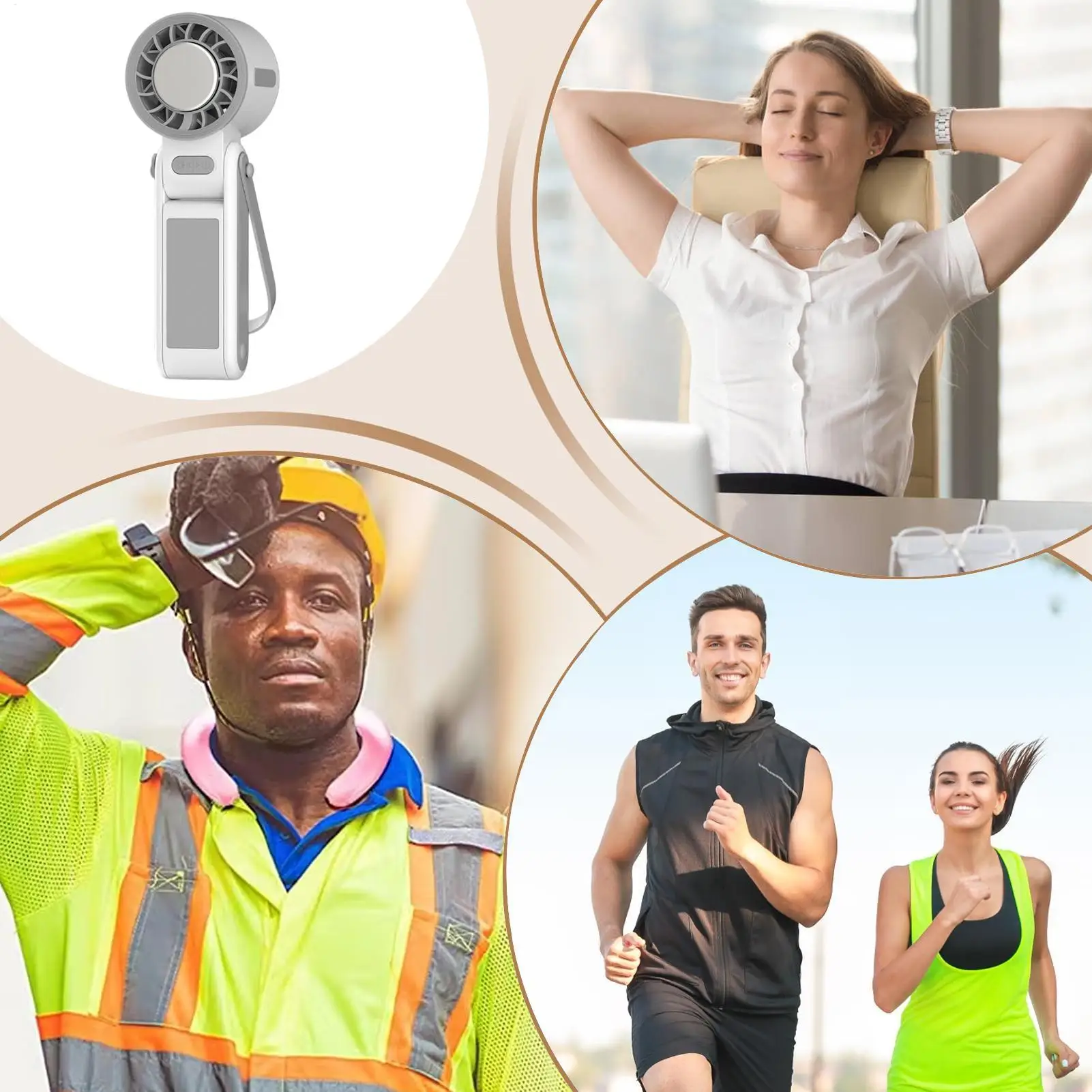 

Портативный вентилятор для шеи, перезаряжаемый, 5 скоростей, складной, для стола, путешествий, летнего кемпинга, пляжа и активного отдыха