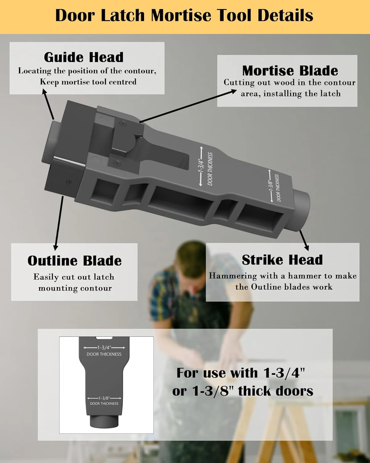 Alat Mortise Kunci Pintu, Kit - Home Security Tapo ulasan dan harga