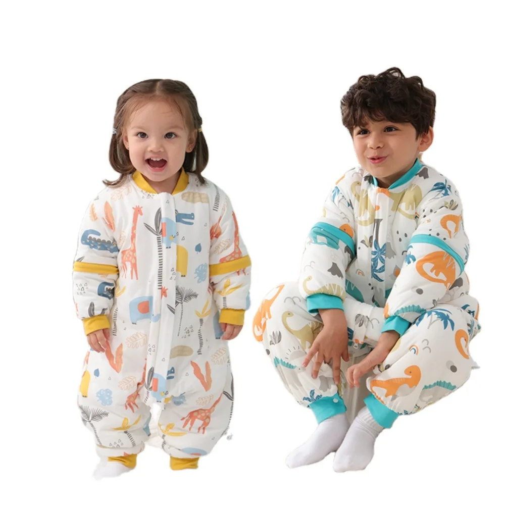 Weighted Sleep Sack Baby Tog 3.5 Split Legs Children Sleeping Bags Thicken Warm Winter Kids Onesie Pajama Cold Weather Clothes