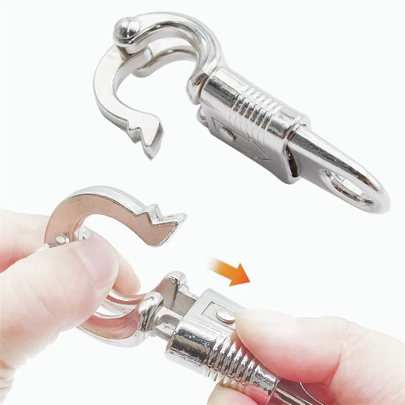 1/2Pcs 10cm Zinc Alloy Horse Panic Clip Buckle Quick Release Snap Hook Equestrian Horse Pony Care Tack Accessory