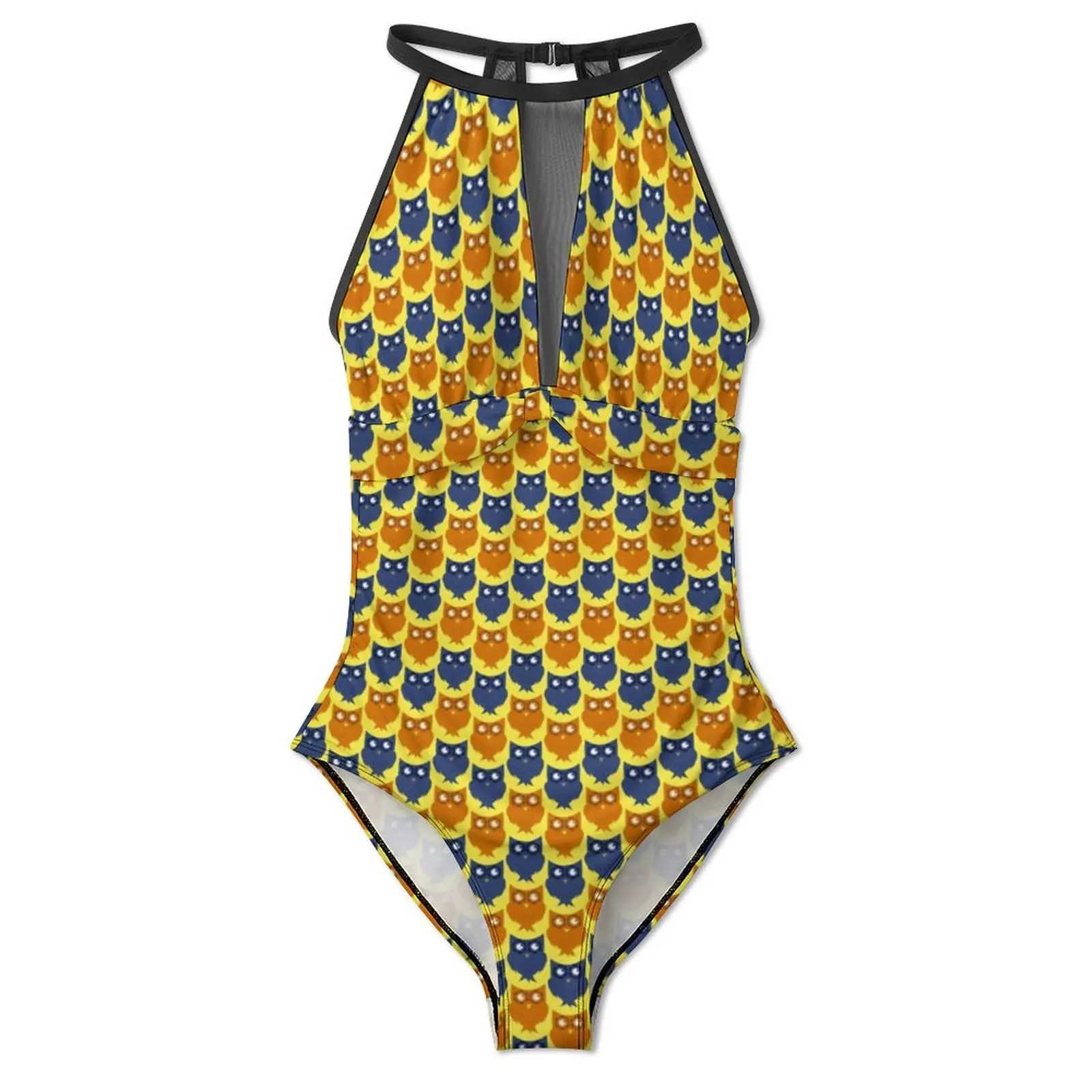 Coruja design maiô lil hatchling impressão de uma peça de banho push up tendência fatos de banho sexy esporte design roupas de praia