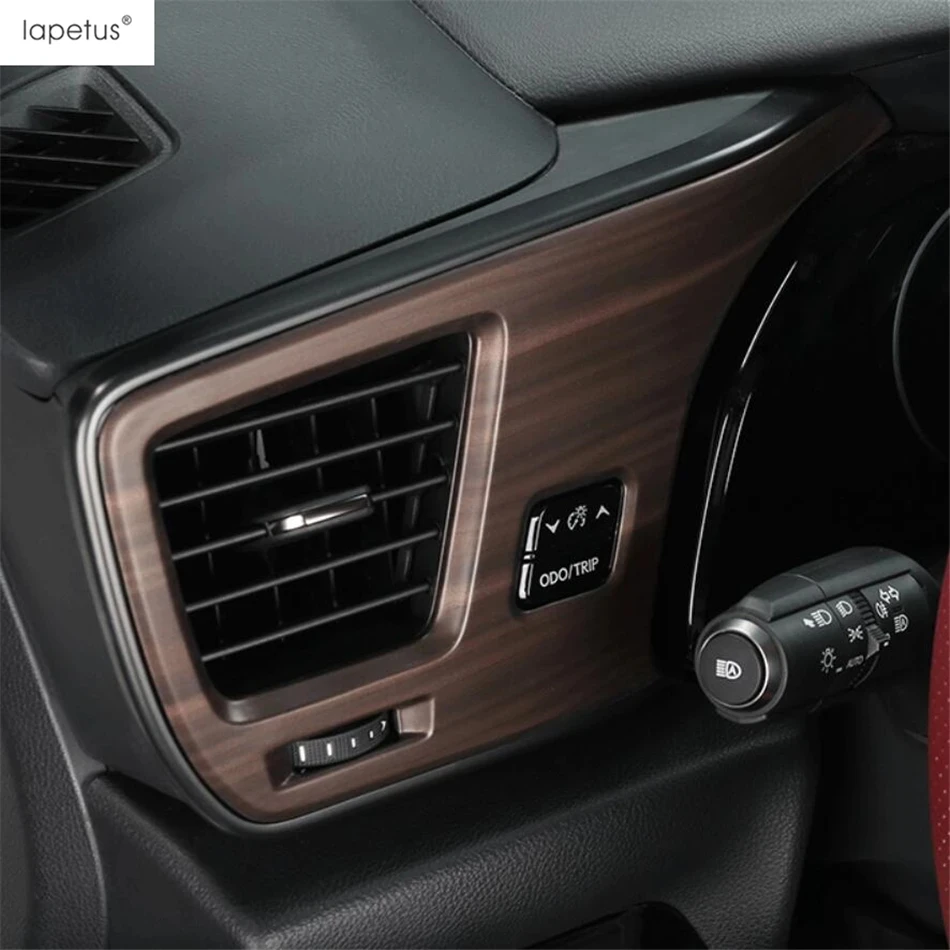 Side AC Air Conditioning Vent Outlet Frame Cover Trim Wood Grain Look Accessories For LEXUS NX 260 350h NX260 NX350h 2022 - 2024