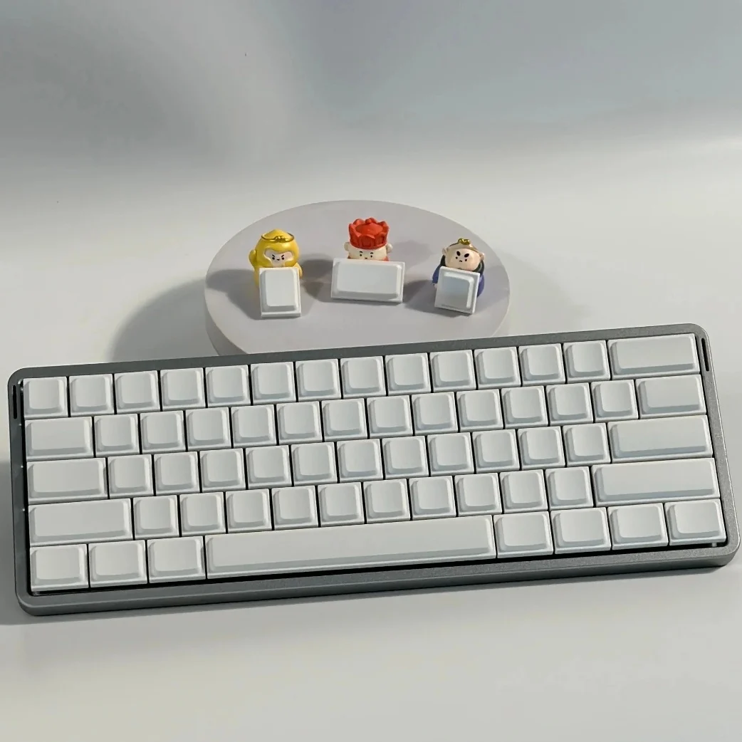 No Letter Low Profile Keycaps PBT Keyboard Caps LAK Black White Keycaps for Mechanical Keyboard MX Switches for Kailh Gateron