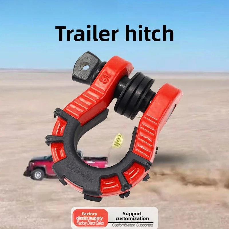 Sturdy Universal American Standard 8T Shackle U Shaped Trailer Towing Hook for Offroad Front Rear Bumper Parts