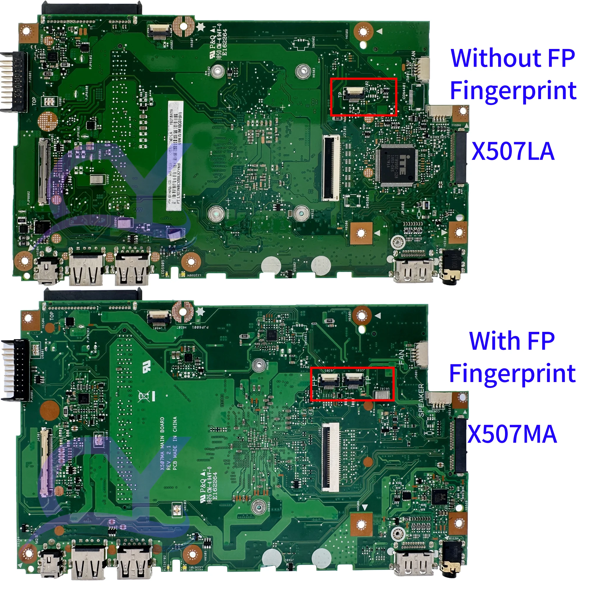 Imagem -04 - Placa-mãe Portátil para Asus Mainboard 100 de Trabalho X507ma X507m X507 F507 X507la X507l Pentium N5000 N4000 i3 I55th