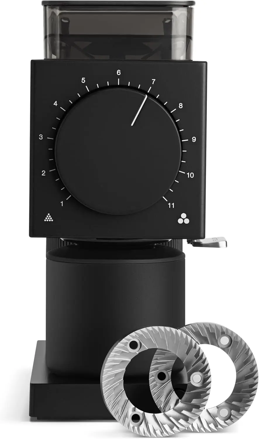 Electric Coffee Bean Grinder 31 Settings for Drip French Press Cold Brew Compact Matte Black