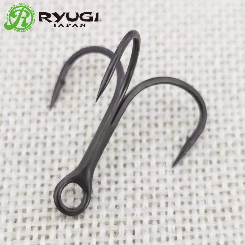 Japan RYUGI Treble Hook Bass Fishing Lures Competition Level Fishing Hooks High Carbon Steel Fishing Goods Fishing Accessories