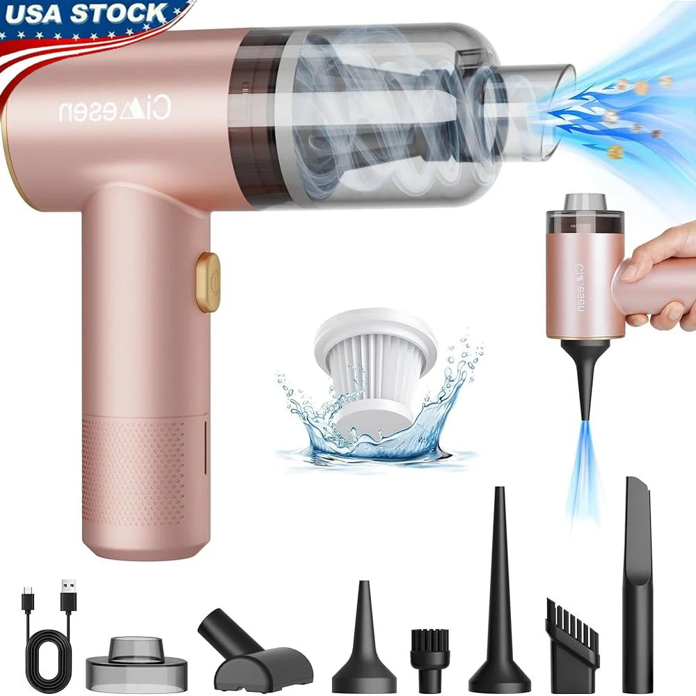 

Portable Cordless Car Vacuum Cleaner 12000Pa High Power 4 in 1 Mini Handheld Vacuum with HEPA Filter and Accessory Kit