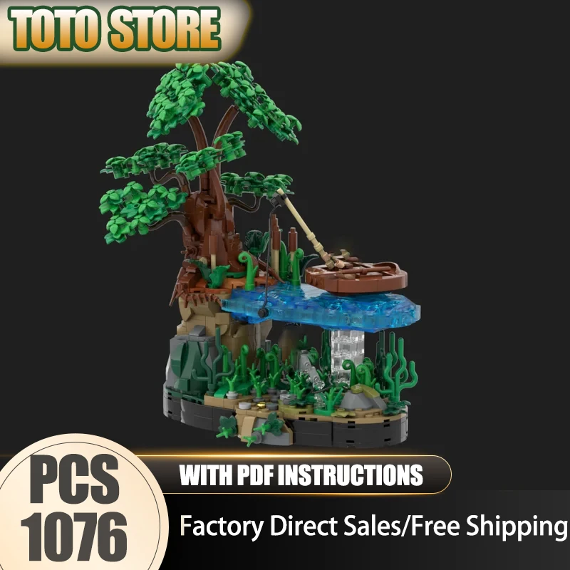 

Moc Building Blocks Modular Bag End Model Technology Bricks DIY Assembly Model Magic Rings Toys Construstion Holiday Gifts