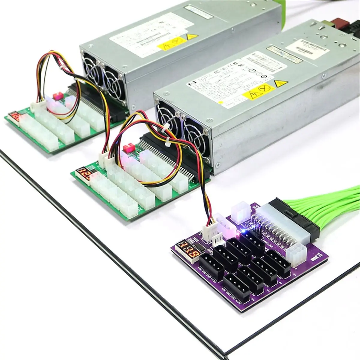 [VALUE PACK]ATX Power Supply Breakout Board with 4 Pin and 6 Pin Power Connector Power Supply Breakout Board Adapter 800W