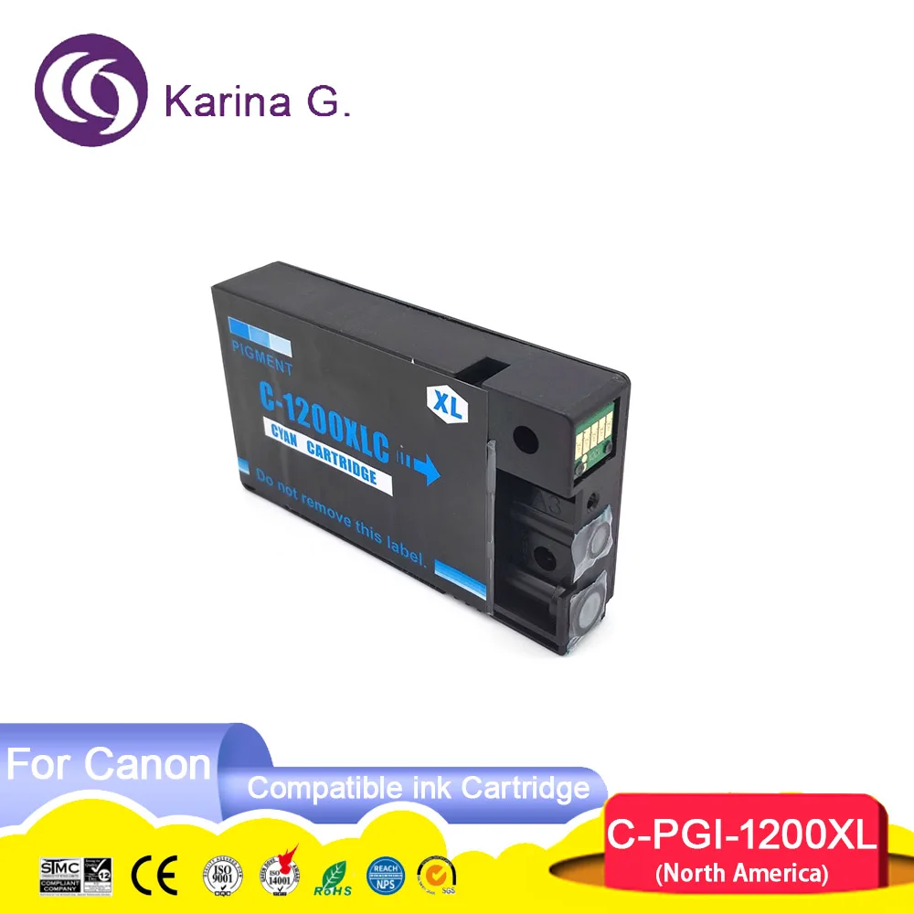 1200XL PGI-1200 PGI1200XL Premium Compatible Color Inkjet Ink Cartridge for Canon MAXIFY MB2020/MB2120/MB2320/MB2720 Printer